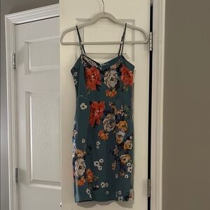 Moulinette Soeurs Floral Teal Dress